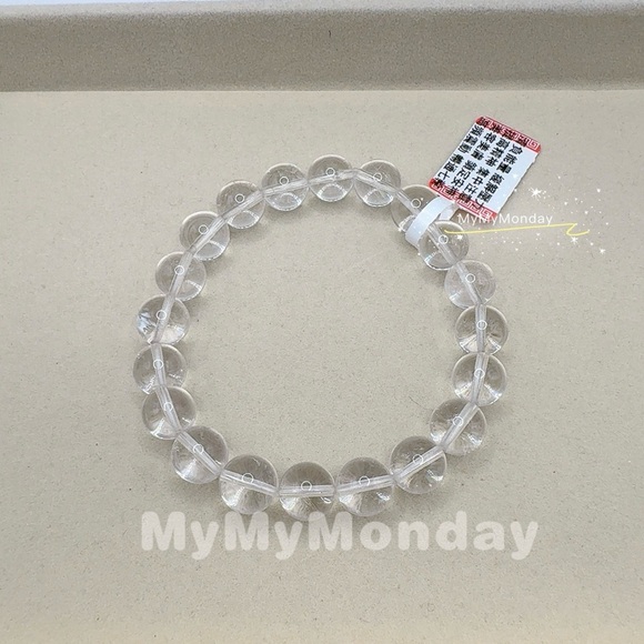 Clear Quartz Bracelet 9mm - Picture 2 of 4
